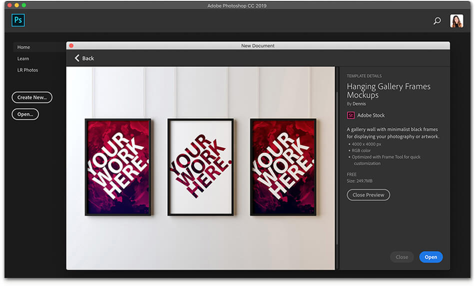 Creative templates for design apps Indesign & Illustrator